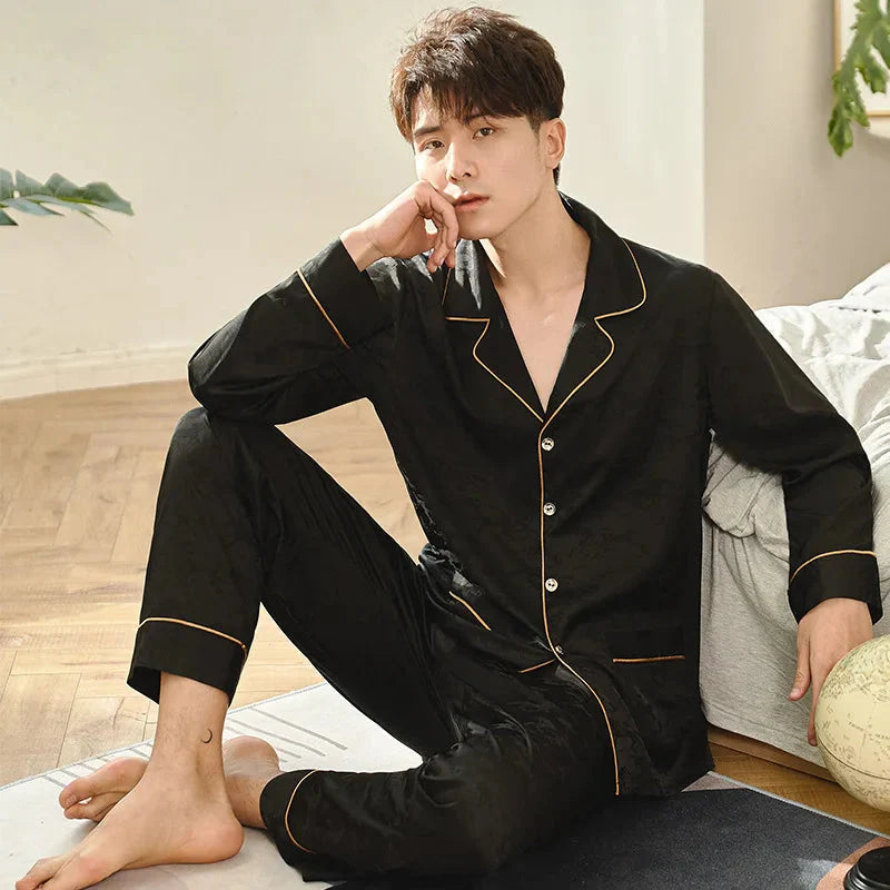 pyjama satin homme Maison Satin Paris